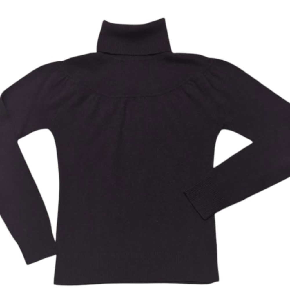 Keira Women's Burgundy Turtleneck Cashmere Sweater Size Small
